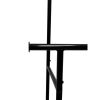 Double Garment Clothes Rack, Rich Black, Metal Frame
