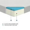 6-inch Twin Size Bed Mattress Gel-Infused Memory Foam Mattress, Firm, White, Mattress in a Box