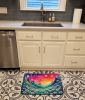 Daisies in Color Memory Foam Kitchen Mat Machine Washable Anti-Fatigue Mat Cushion Comfort Bath Mat or Kitchen Rug