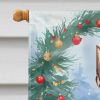 Lancashire Heeler Christmas House Flag Large Porch Sleeve Pole Decorative Outside Yard Banner Artwork Wall Hanging, Polyester, House Size, Multicolor