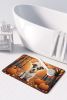 Jack Russell Terrier Fall Memory Foam Kitchen Mat Machine Washable Anti-Fatigue Mat Cushion Comfort Bath Mat or Kitchen Rug