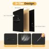 5 Drawers TV Stand Dresser for 45" TV, Modern Media Console with Charging Station & 2 Shelves, Storage Organizer for Bedroom Living Room, Black