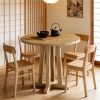 Farmhouse Dining Table for 2-4 People with Stable Base for Apartments And Small Restaurants(table only)