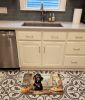Chocolate Lab Fall Kitchen Pumpkins Memory Foam Kitchen Mat Machine Washable Anti-Fatigue Mat Cushion Comfort Bath Mat or Kitchen Rug