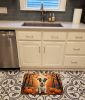 Jack Russell Terrier Fall Memory Foam Kitchen Mat Machine Washable Anti-Fatigue Mat Cushion Comfort Bath Mat or Kitchen Rug