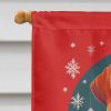 Vizsla Holiday Christmas House Flag Large Porch Sleeve Pole Decorative Outside Yard Banner Artwork Wall Hanging, Polyester, House Size, Multicolor