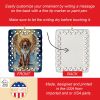 Redbone Coonhound My Angel Porcelain Ornament Christmas Tree Hanging Decorations for Home Christmas Holiday, Rectangle, Gift, Multicolor