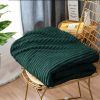 SOGA Dark Green Throw Blanket Warm Cozy & Bed Sofa Comforter