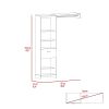 Lenox 1-Drawer 4-Shelf Closet System White