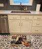 Scottish Terrier Fall Kitchen Pumpkins Memory Foam Kitchen Mat Machine Washable Anti-Fatigue Mat Cushion Comfort Bath Mat or Kitchen Rug