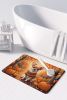 Chihuahua Fall Memory Foam Kitchen Mat Machine Washable Anti-Fatigue Mat Cushion Comfort Bath Mat or Kitchen Rug