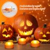 LED Flameless Jack-O-Lanterns, Blinking Battery Operated Lights with Remote Control and Timer