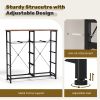 10 Drawers Fabric Cabinet, Clothes Storing, Storage Tower Organizer TV Stand, for Bedrooms, Wardrobes, Entryways, and Living Rooms, Rust