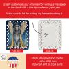Afghan Hound My Angel Porcelain Ornament Christmas Tree Hanging Decorations for Home Christmas Holiday, Rectangle, Gift, Multicolor