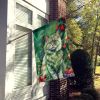Selkirk Rex Cat By the Christmas Tree House Flag Large Porch Sleeve Pole Decorative Outside Yard Banner Artwork Wall Hanging, Polyester, House Size, M
