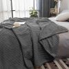 SOGA Grey Throw Blanket Warm & Bed Sofa Comforter