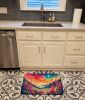 Snapdragon in Color Memory Foam Kitchen Mat Machine Washable Anti-Fatigue Mat Cushion Comfort Bath Mat or Kitchen Rug