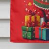 Papillon Holiday Christmas House Flag Large Porch Sleeve Pole Decorative Outside Yard Banner Artwork Wall Hanging, Polyester, House Size, Multicolor