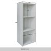 Classic 3 Cube Open Shelf Wood Bookcase, White