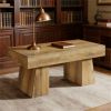 120 Cm Rustic Dining Table - Robust Country House Table with Table Frame in Brown for Living Room Coffee Table