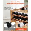 72 Bottle Stackable Modular Wine Rack, 8-Tier, Floor Freestanding Wine Storage Rack, Sturdy Wines Holder Display Shelf, Wobble-Free Shelves