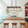 (Same as W134067498/L1003) 5-Light Walnut Farmhouse Chandeliers For Dining Room