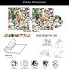 Exotic Fairy Jungle Tropical Plants Garden Purple Flowers Leaf Peel and Stick Wallpaper Wall Decor Self Adhesive Wall Paper Stick on Easy Peel Off Con