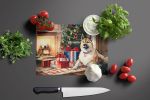NEW Akita Cozy Christmas Glass Cutting Board Decorative Tempered Glass Kitchen Cutting and Serving Board Large Size Chopping Board