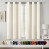 Birch Blackout Curtains for Bedroom Living Room 63 Inches Long 2 Panels