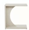 C-Shaped End Table for Couch Small Sofa Side Table Nightstand Modern Living Room Bedroom Storage Table
