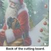 NEW Mastiff and Santa Claus Glass Cutting Board Decorative Tempered Glass Kitchen Cutting and Serving Board Large Size Chopping Board