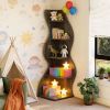 Convenient Shelf,Utilitarian Corner Shelf,Wall Corner Bookshelf