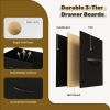 10 Drawers Fabric Cabinet, Clothes Storing, Storage Tower Organizer TV Stand, for Bedrooms, Wardrobes, Entryways, and Living Rooms, Black