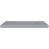 Floating Wall Shelves 2 pcs Gray 31.5"x9.3"x1.5" MDF