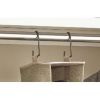 (2 pack)Polyester & Cotton 10-Shelf Hanging Adult Closet Organizer with 4 Side Pockets