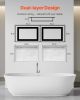 Shower Niche 16"x 32"+ 16"x 32"Recessed Wall Shelf for Bathroom
