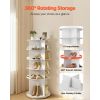 5 Tiers Rotating Shoe Rack Tower, 360Ã‚Â° Spinning Shoe Rack, Revolving Storage Round Carousel Display
