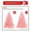 6ft Pink Christmas Tree - 1036 Flourishing Branch Tips for Dreamy Festive Ambiance