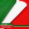 Combo Pack American USA Flag 3x5 Ft and Italy Italian Flag 3x5 Ft Both Printed 150D Polyester 4 Corner Brass Grommets Perfect For Balcony Wall