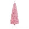 7 ft Tall Unlit Slim Douglas Fir Artificial Christmas Tree with 818 Realistic Branch Tips, Pink