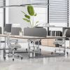 Office Computer Desk Managerial Executive Chair, Ergonomic Mid-Back Mesh Swivel Rolling Work with Wheels, Comfortable Lumbar Support