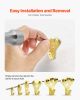 130Pcs Picture Frame Hangers with Nails 10lbs to 100lbs Metal Photo Hanging Kit