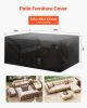Patio Outdoor Furniture Cover 420D Waterproof Table Chairs Sofa 126"x126"