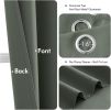 Gold Blackout Curtains for Bedroom Living Room 63 Inches Long 2 Panels