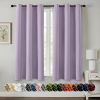 Lilac Blackout Curtains for Bedroom Living Room 63 Inches Long 2 Panels