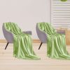 SOGA 2X Green Acrylic Knitted Throw Blanket  Couch Bed Sofa Home Decor