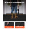 Front Door Mat, 6 x 4 ft Commercial Floor Mat for Indoor and Outdoor, Stylish Striped Industrial Carpet with PVC Backing