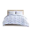 Cotton Cabana Stripe Reversible Comforter Set with Shark Reverse