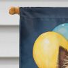 Cairn Terrier Happy Birthday House Flag Large Porch Sleeve Pole Decorative Outside Yard Banner Artwork Wall Hanging, Polyester, House Size, Multicolor