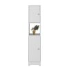 Linen Cabinet Albany, Four Interior Shelves, White Finish
